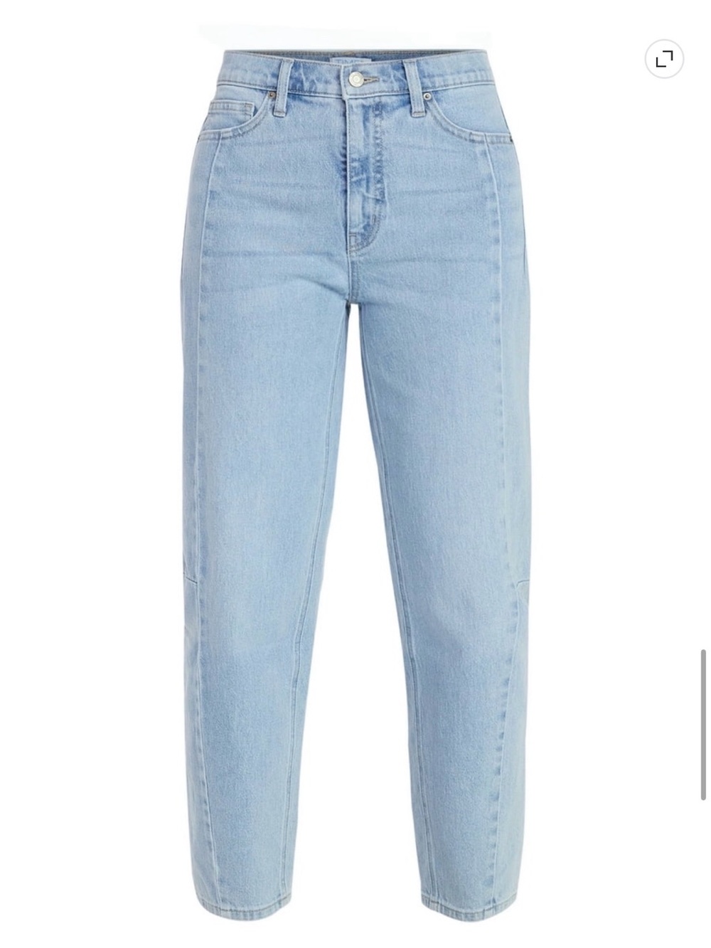 Light Blue High-Rise Women’s barrel leg Jeans